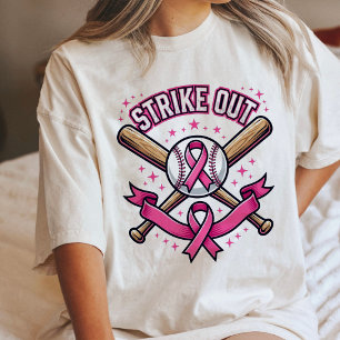 Schlage Brustkrebs Baseball Pink Ribbon Tri-Blend Shirt