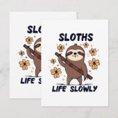 Schläge, die das Leben langsam Begleitkarte (Vorne/Hinten)