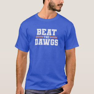 Schlage die Dawgs Tiger Football T-Shirt