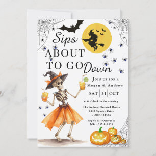Schläge, die Halloween ins Party fallen lassen Einladung