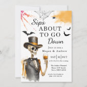 Schläge, die Halloween ins Party fallen lassen Einladung (Vorderseite)