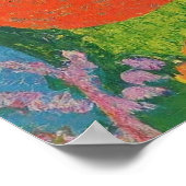 Schläge, die in den Bäumen hängen Poster (Ecke)