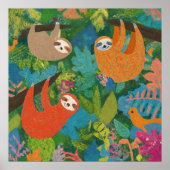 Schläge, die in den Bäumen hängen Poster (Vorne)