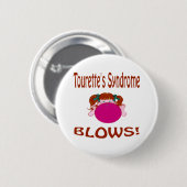 Schläge Tourette Syndrom-Knopf Button (Vorne & Hinten)