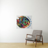 Schläge und Flügel Wandteppich (Beispiel (Horizontal))