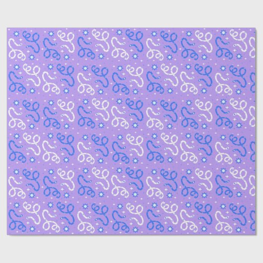 Schläge und Glitzern Geschenkpapier (Flach)