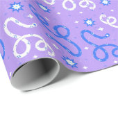 Schläge und Glitzern Geschenkpapier (Rolleneckpunkt)