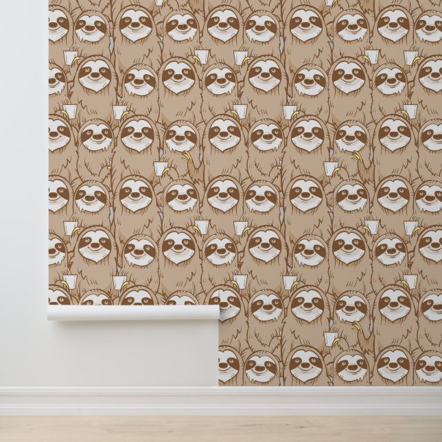 Schläge und Kaffeemuster Tapete (Anwendung)