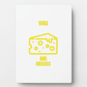 Schläge und Käse lustige Käse-Witze Fotoplatte (Vorderseite)