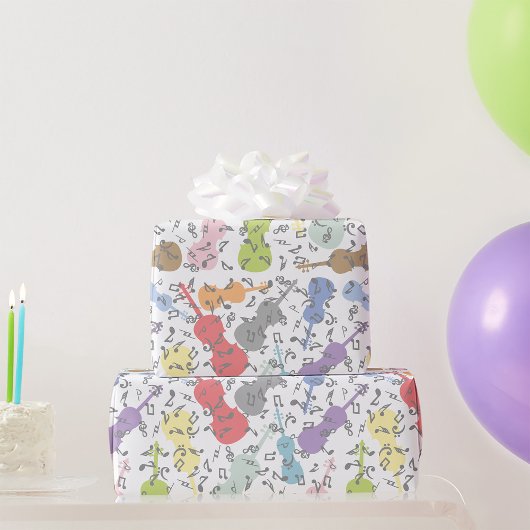 Schläge und Musikstiche Geschenkpapier