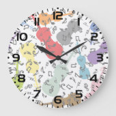 Schläge und Musikstiche Große Wanduhr (Vorderseite)