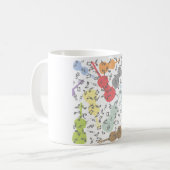 Schläge und Musikstiche Kaffeetasse (Vorderseite Links)