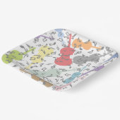 Schläge und Musikstiche Pappteller (Gewinkelt)