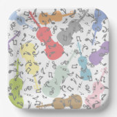 Schläge und Musikstiche Pappteller (Vorderseite)