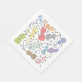 Schläge und Musikstiche Serviette (Ecke)