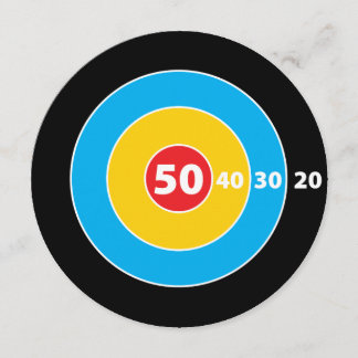 Schlagen 50 Ziel-Jäger-der 50. Einladung