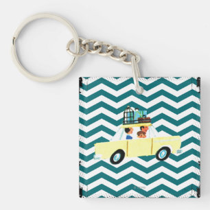 Schlagen der offenen Straße 2 Schlüsselanhänger