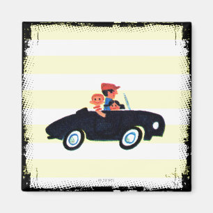 Schlagen der offenen Straße 3 Magnet