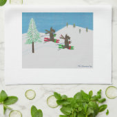 SCHLAGEN DER STEIGUNGEN GESCHIRRTUCH (Gefaltet)