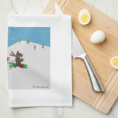 SCHLAGEN DER STEIGUNGEN GESCHIRRTUCH (Viertel Falte)