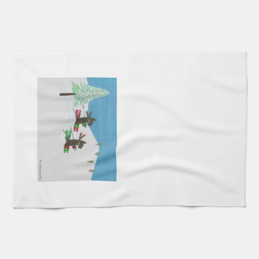 SCHLAGEN DER STEIGUNGEN GESCHIRRTUCH (Horizontal)