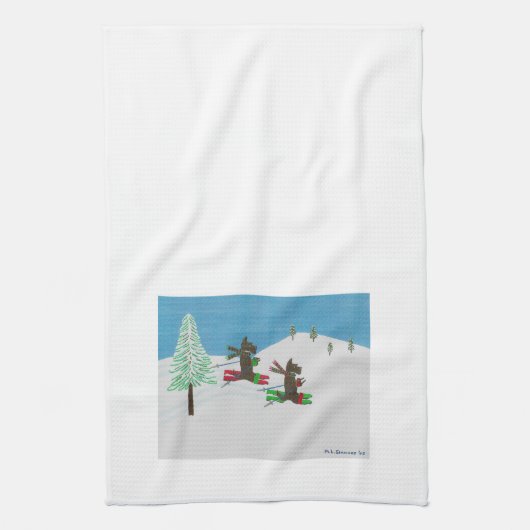 SCHLAGEN DER STEIGUNGEN GESCHIRRTUCH (Vertikal)