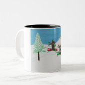 SCHLAGEN DER STEIGUNGEN ZWEIFARBIGE TASSE (Vorderseite Links)