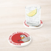 Schlagen fährt fort, bis Moral verbessert Sandstein Untersetzer (Seite)