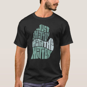 Schlagen mit dem Mitten-T - Shirt - Retro-Design