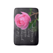 Schlagen Sie all Ihre Angst Christliche Bibel Vers Badematte (Vorderseite Vertikal)