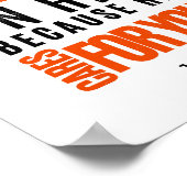 Schlagen Sie all Ihre Sorgen über seinen Bibelvers Poster (Ecke)