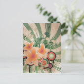 Schlagen Sie Blumen Postkarte (Stehend Vorderseite)