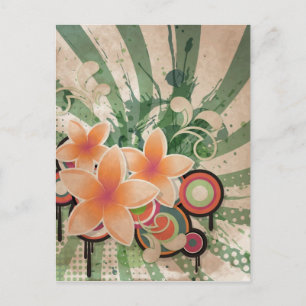 Schlagen Sie Blumen Postkarte