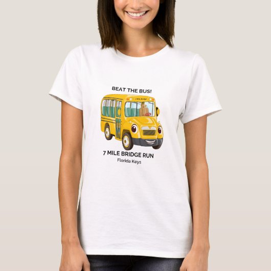 Schlagen Sie den Bus, die 7 Meilen-Brücken-Lauf T-Shirt (Vorderseite)