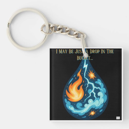 Schlagen Sie den Eimer ein Schlüsselanhänger (Vorderseite)