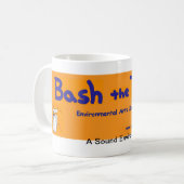 Schlagen Sie die Abfallorangen-Tasse heftig Kaffeetasse (Vorderseite Links)