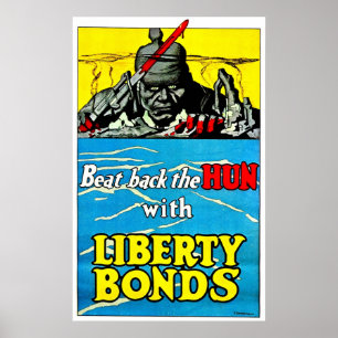 Schlagen Sie die Hunnen - Druck Poster