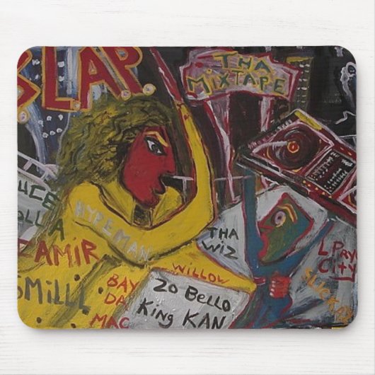 SCHLAGEN SIE DIE MIX-TAPE. MOUSEPAD (Vorne)