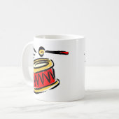 Schlagen Sie die Trommel Kaffeetasse (Vorderseite Links)