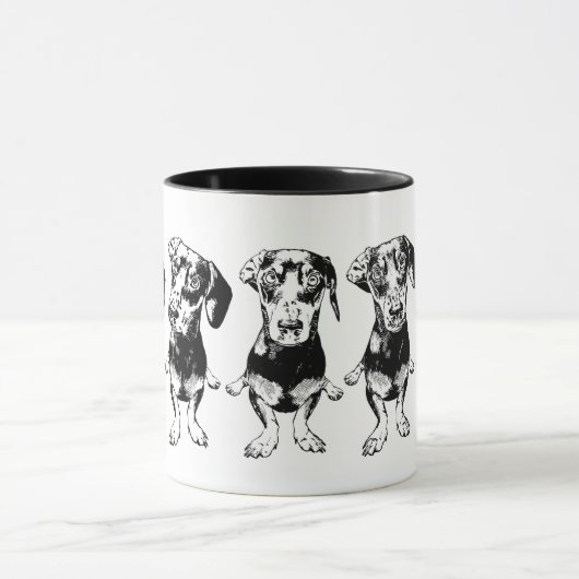 "Schlagen Sie eine Pose-" Flippy Ohr Dex Tasse (Zentrum)