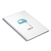 Schlagen Sie es | blauer Küchen-Schläger Notizblock (Rechte Seite)