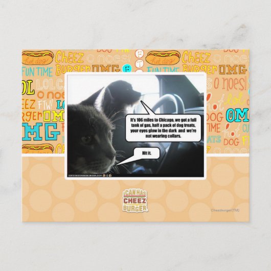 Schlagen Sie es Postkarte (Vorderseite)