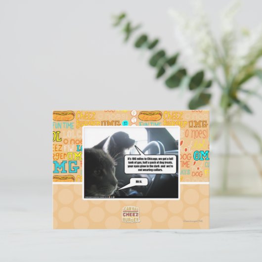 Schlagen Sie es Postkarte (Stehend Vorderseite)