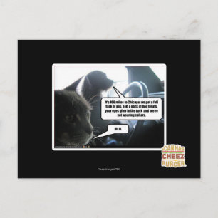 Schlagen Sie es Postkarte