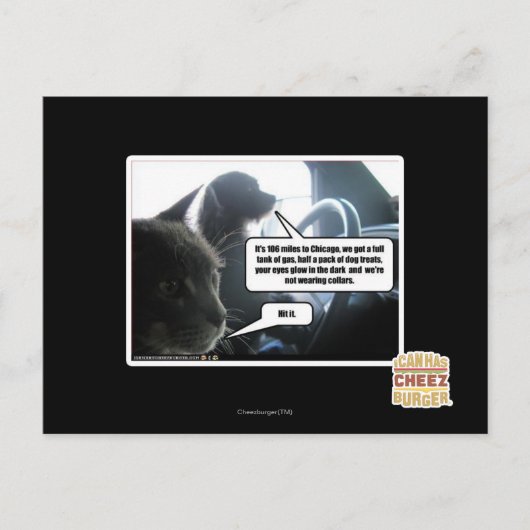 Schlagen Sie es Postkarte (Vorderseite)