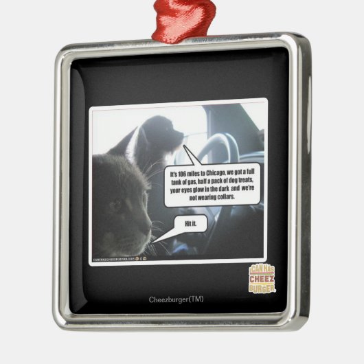 Schlagen Sie es Silbernes Ornament (Links)