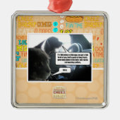 Schlagen Sie es Silbernes Ornament (Vorne)