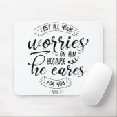 Schlagen Sie ihm all Ihre Sorgen auf Mousepad (Mit Mouse)