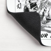 Schlagen Sie Ihren Versprechen-Cartoon Mousepad (Ecke)