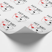 SCHLAGEN SIE MICH! Blackjack Geschenkpapier (Ecke)